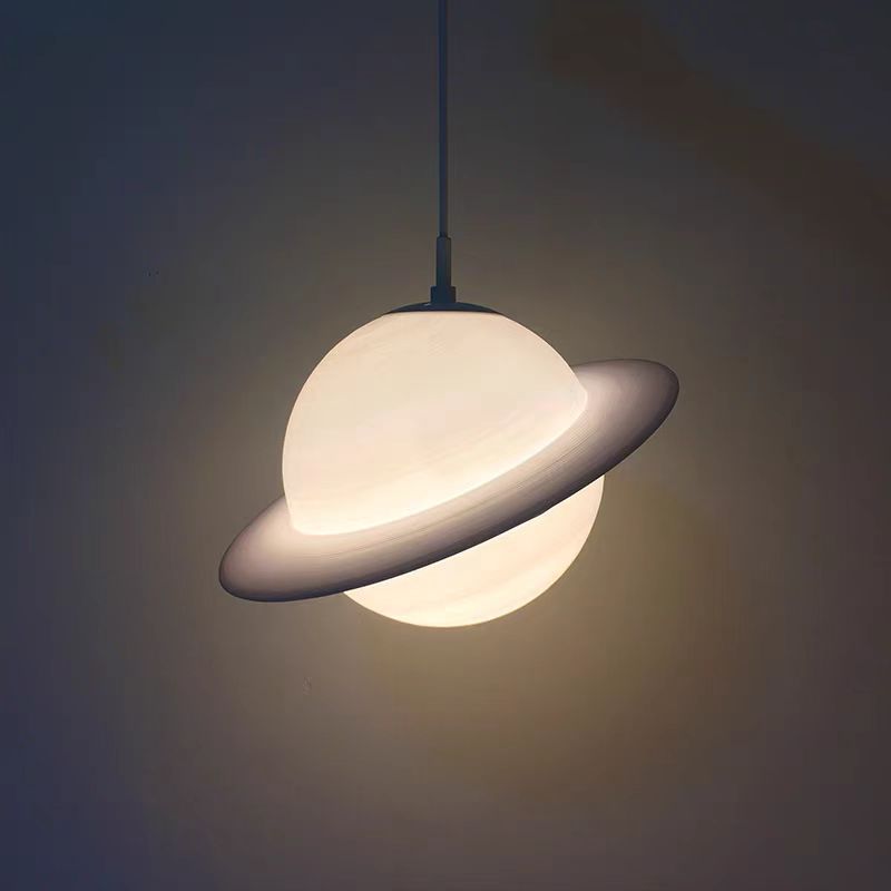 Lighting Decor Store - شخصية الإبداعية LED زحل الثريا 3D