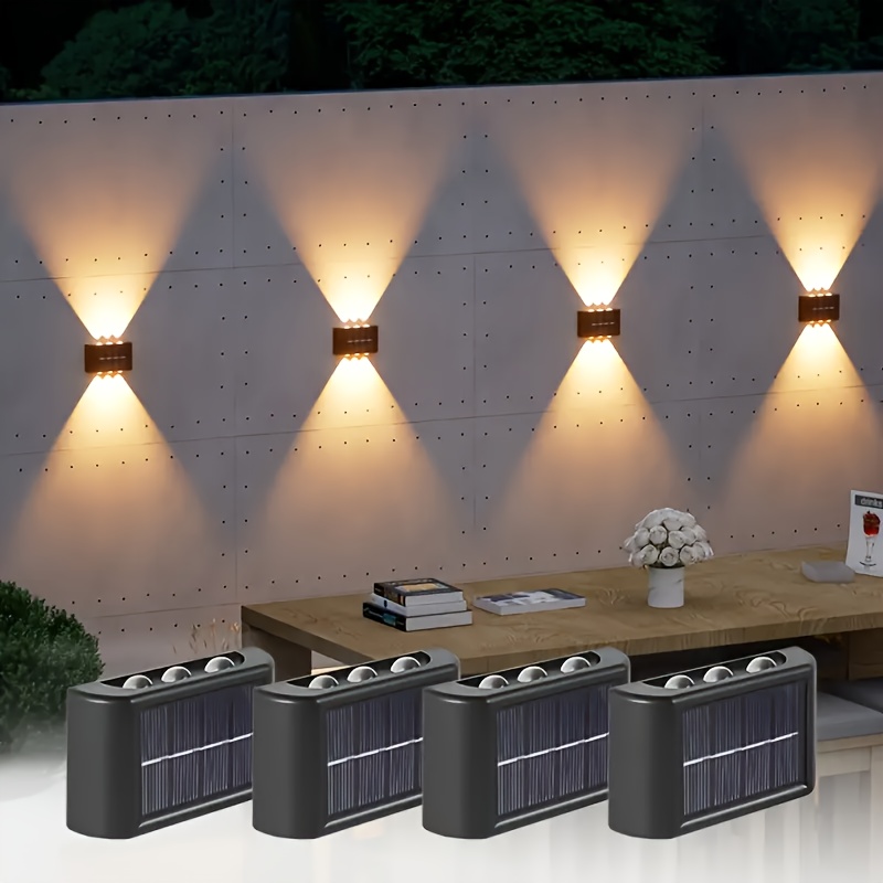 Up Lighting Decor - مصباح جداري شمسي LED خارجي مقاوم