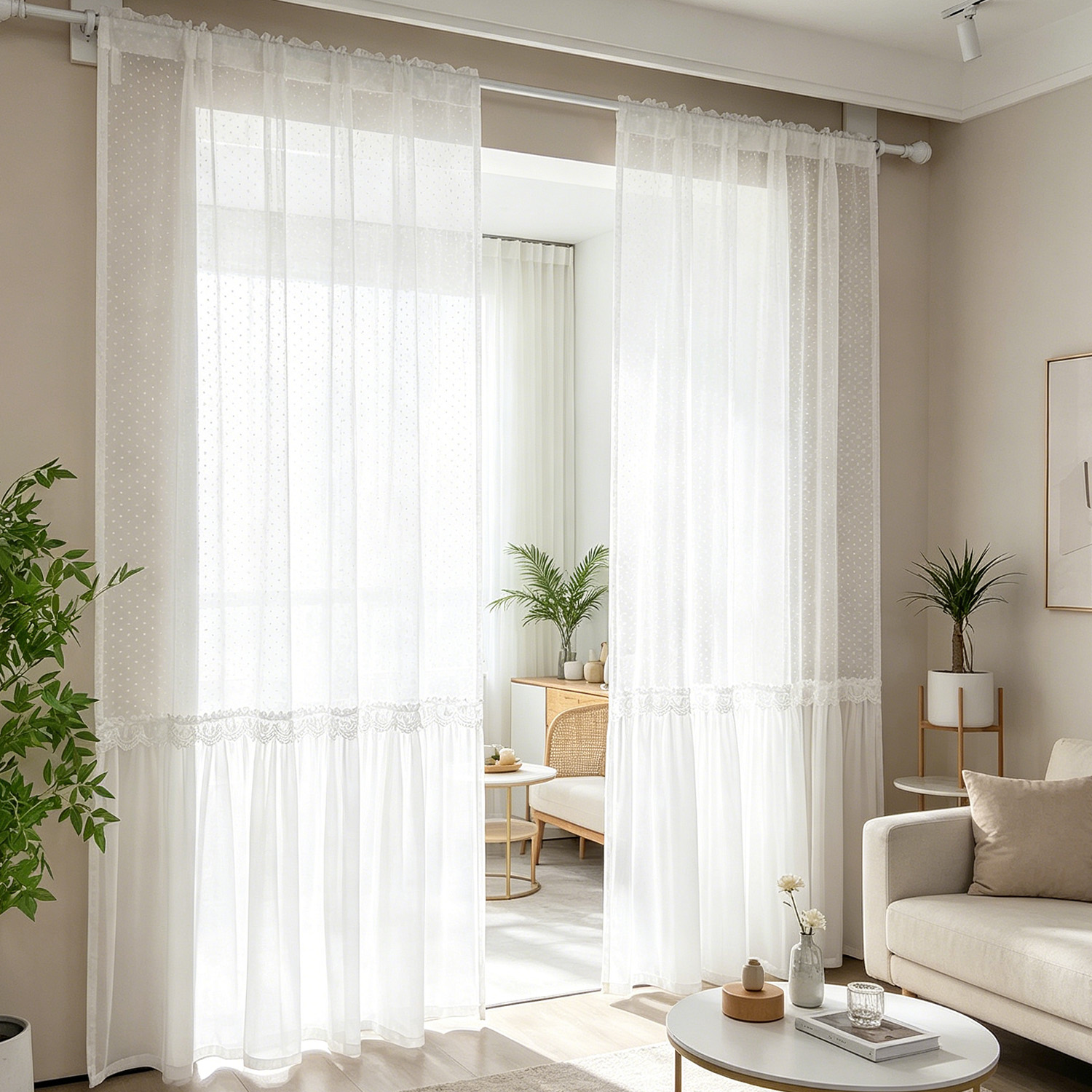 Lighting Decoration Ideas - ستارة فرنسية رومانسية شفافة مع نقاط