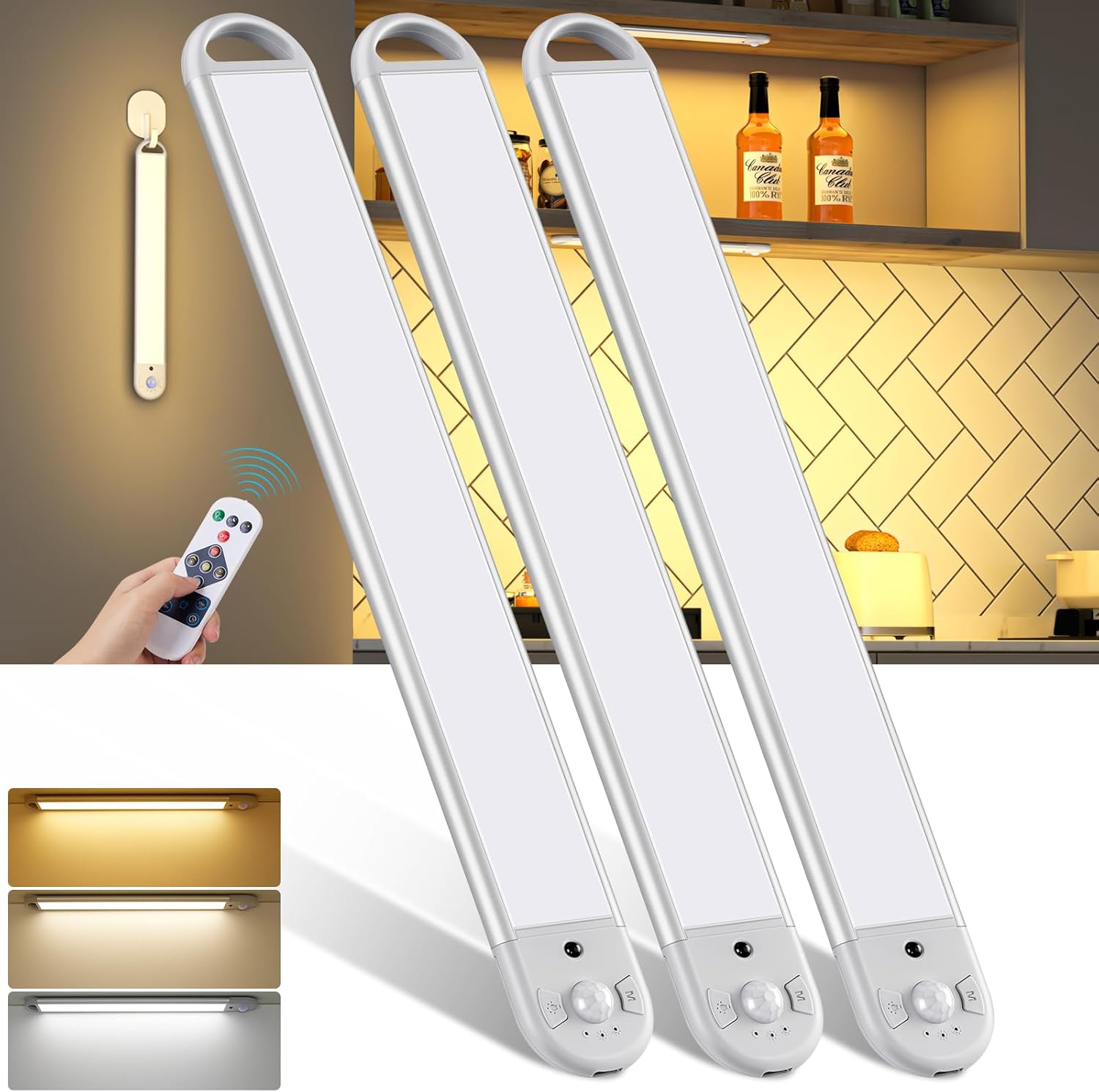 Lighting Decor Inc - مصباح LED للمطبخ مزود بمستشعر حركة،