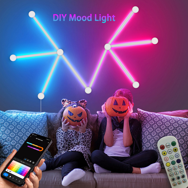 Lighting Decoration Ideas - مصباح حائط RGB ذكي، شريط إضاءة