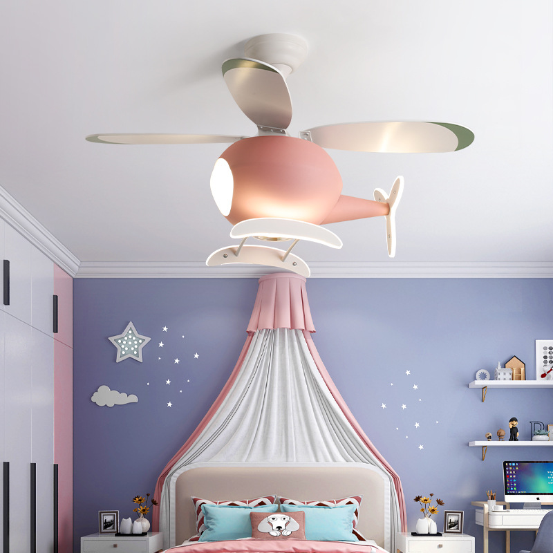 Lighting Decor - مصباح سقف LED بتصميم طائرة كرتونية