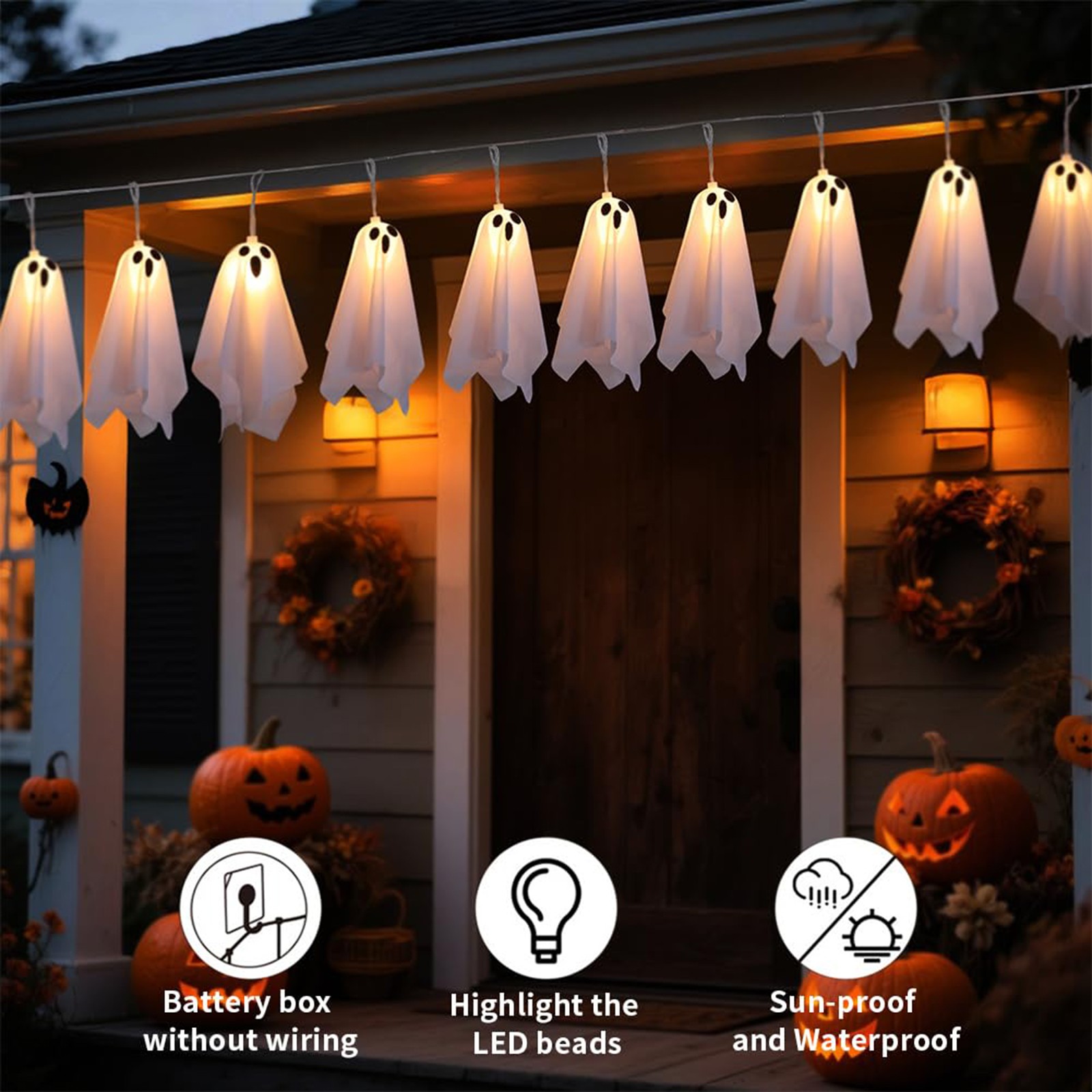 Lighting Decor For House - ديكور منزل مسكون، شبح الهالوين، شبح