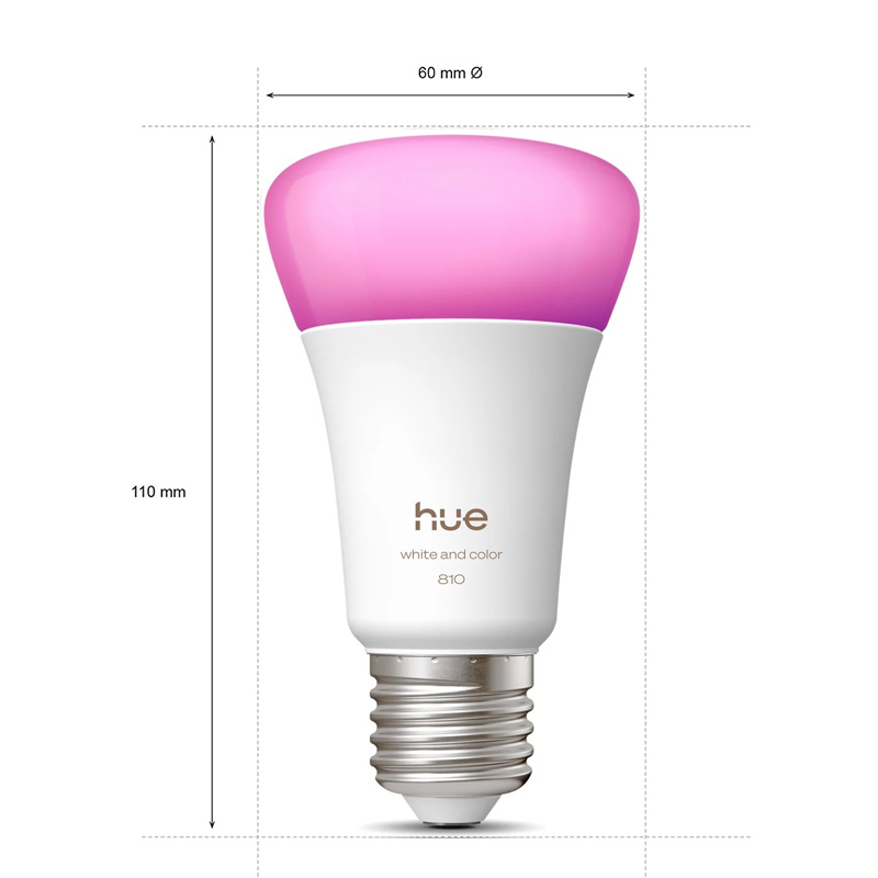 مصباح فيليبس هيو E27 A60 810LM - مراجعة Philips Bulb Hue وسعره