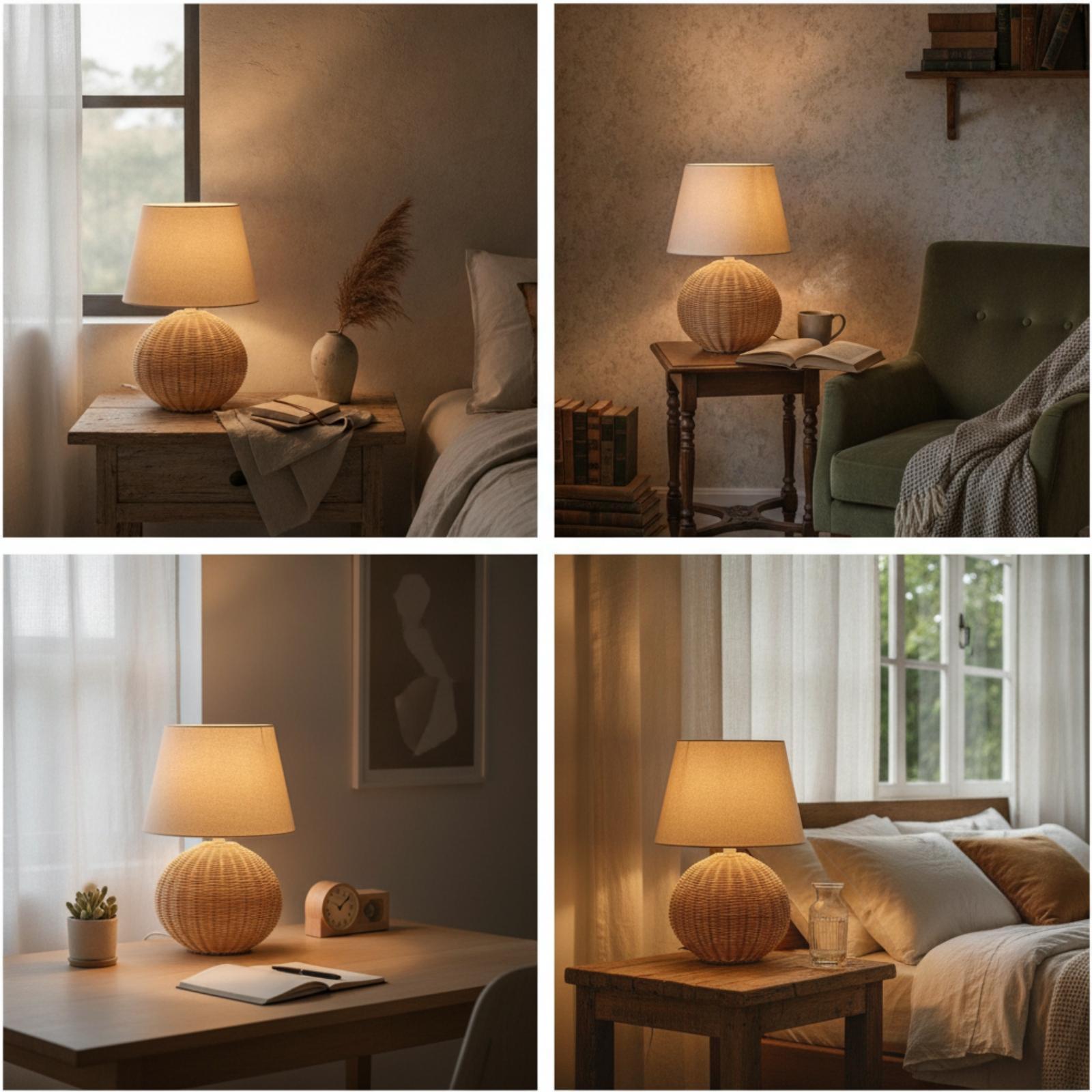 مصباح طاولة جانبي بقاعدة من ال - مراجعة Lighting Decor وسعره
