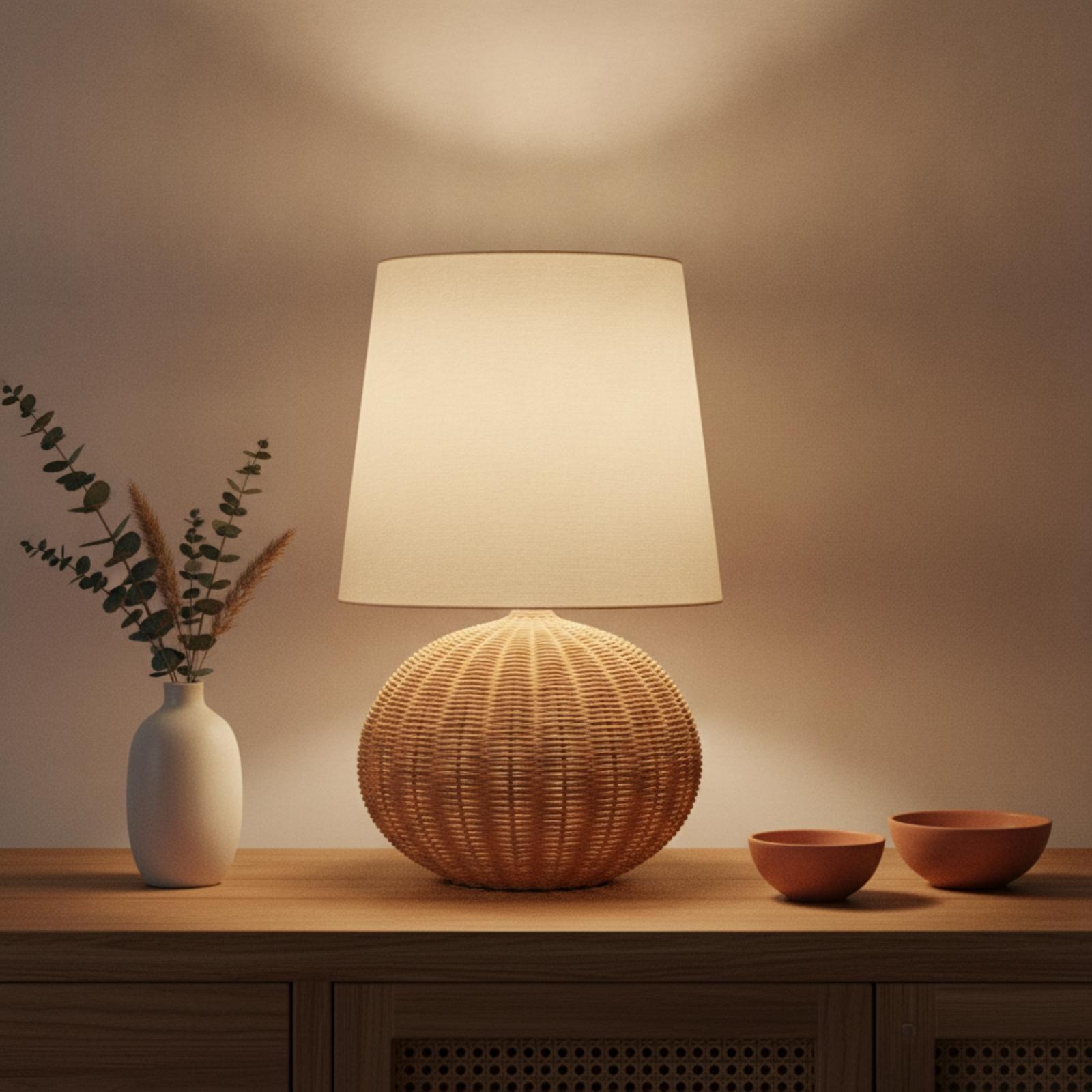 مصباح طاولة جانبي بقاعدة من ال - مراجعة Lighting Decor وسعره