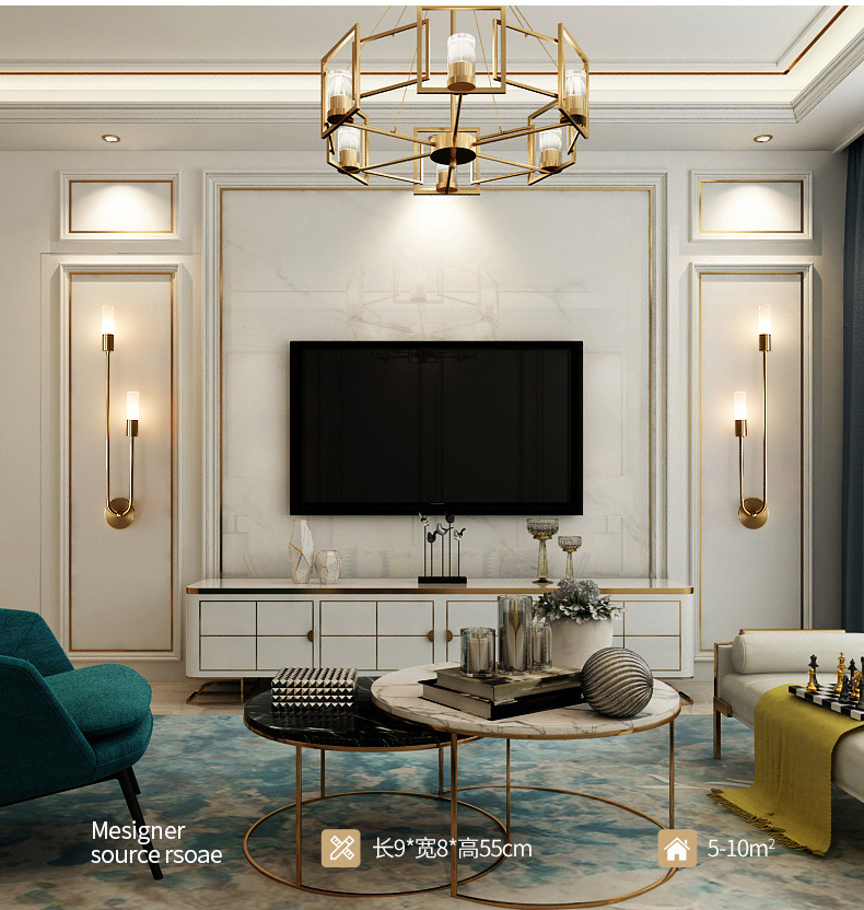 مصباح جداري عصري بتصميم إسكندن - مراجعة Up Lighting Decor وسعره