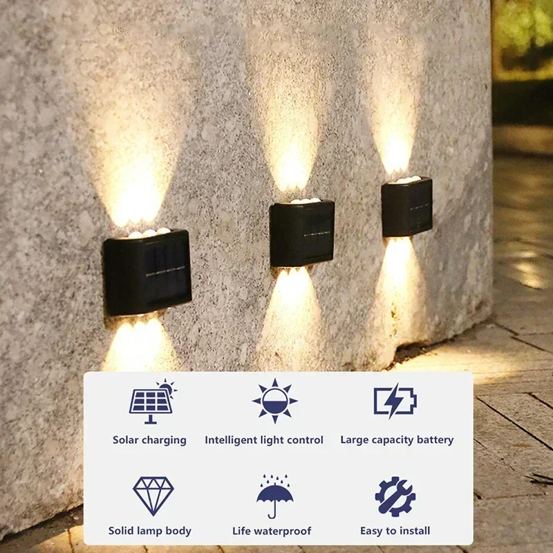 مصباح جداري شمسي LED خارجي مقا - مراجعة Up Lighting Decor وسعره