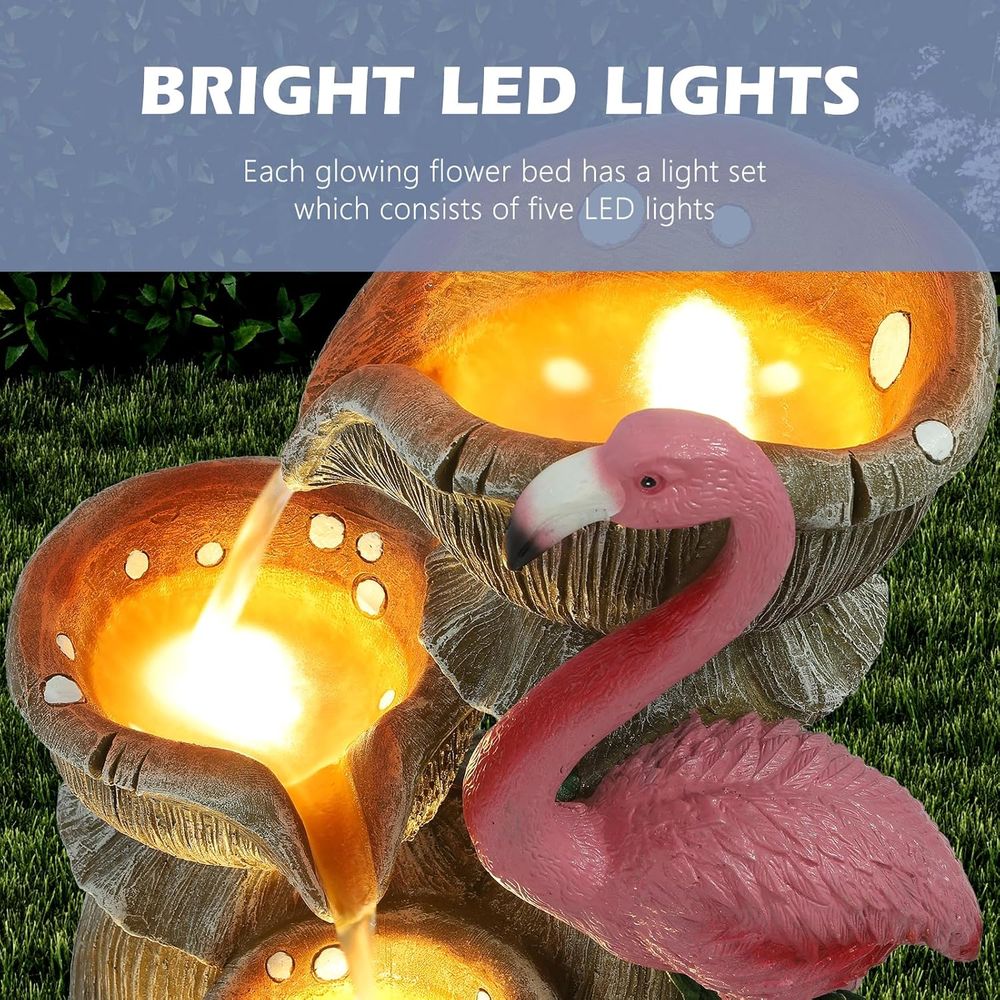 شلالات حديقة بـ 5 مستويات مع 5 - مراجعة Lighting Decor For House وسعره
