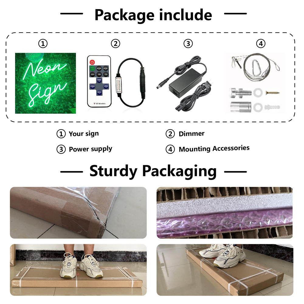 لافتة نيون LED قابلة للتخصيص،  - مراجعة Lighting Decor Store وسعره