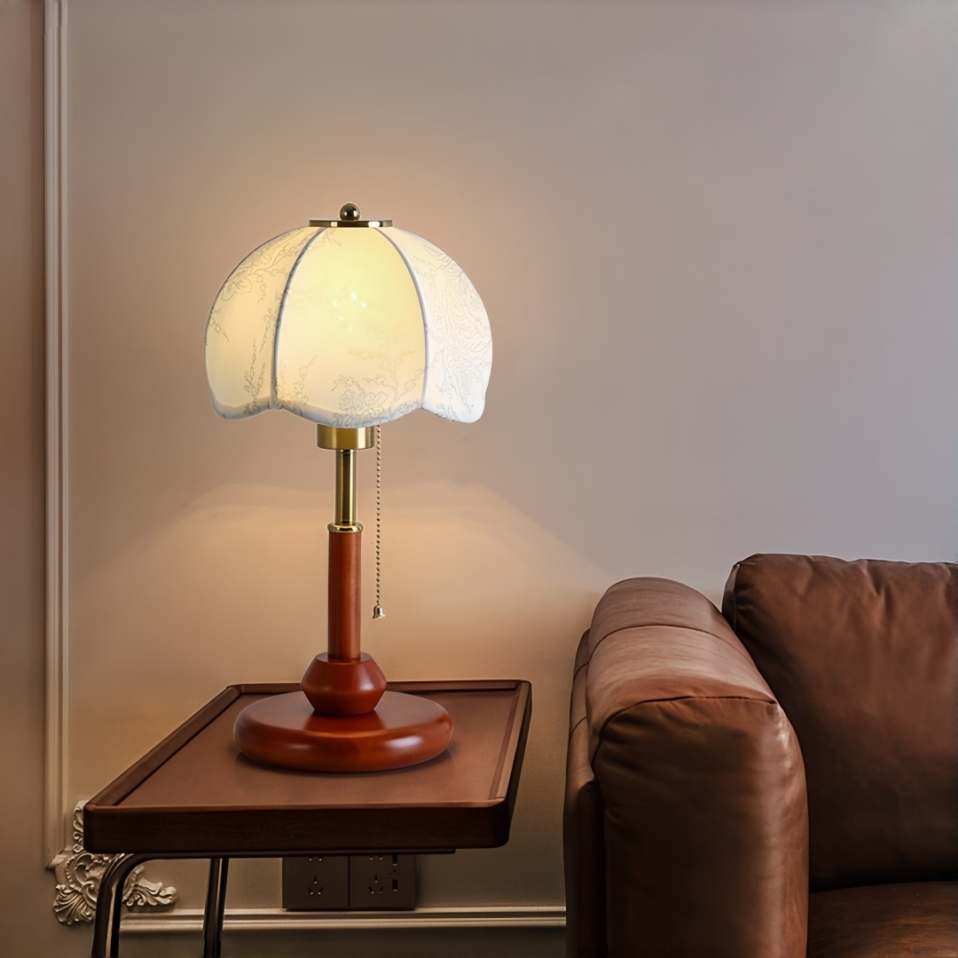مصباح طاولة قبة مزخرفة بتصميم  - مراجعة Up Lighting Decor وسعره