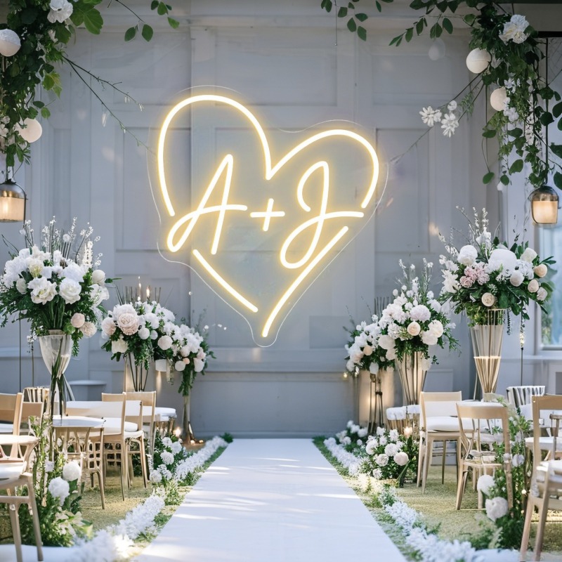 مخصص الأحرف الأولى القلب LED ا - مراجعة Lighting Decoration Ideas وسعره