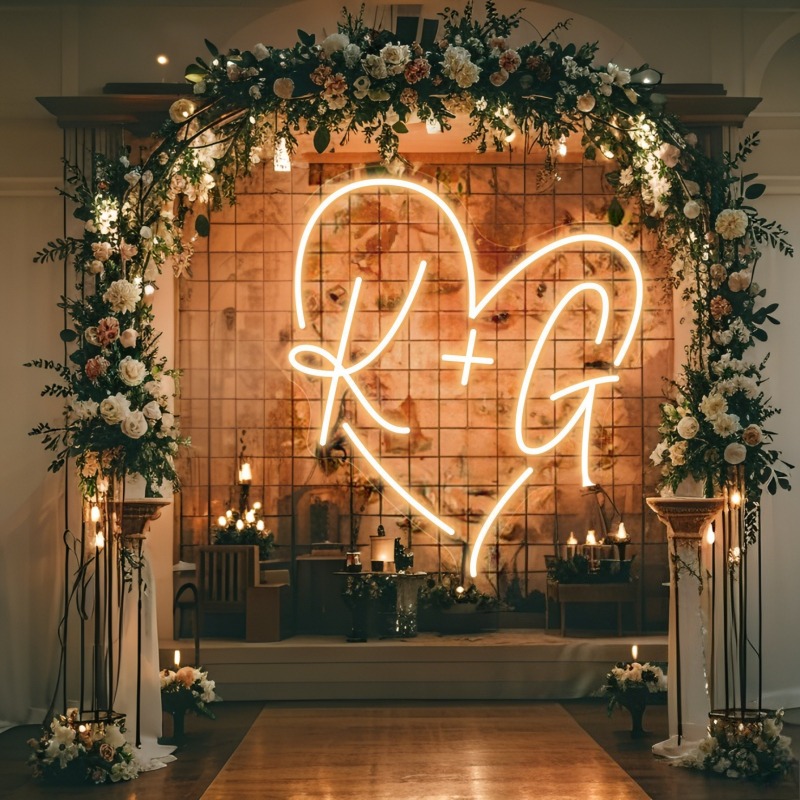 مخصص الأحرف الأولى القلب LED ا - مراجعة Lighting Decoration Ideas وسعره
