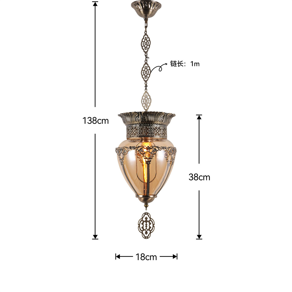 دبي ريترو ستايل اليدوية الزجاج - مراجعة Lighting Decor Store وسعره