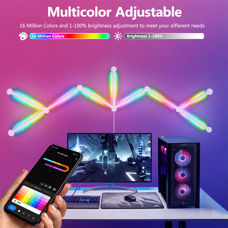 مصباح حائط RGB ذكي، شريط إضاءة - مراجعة Lighting Decoration Ideas وسعره