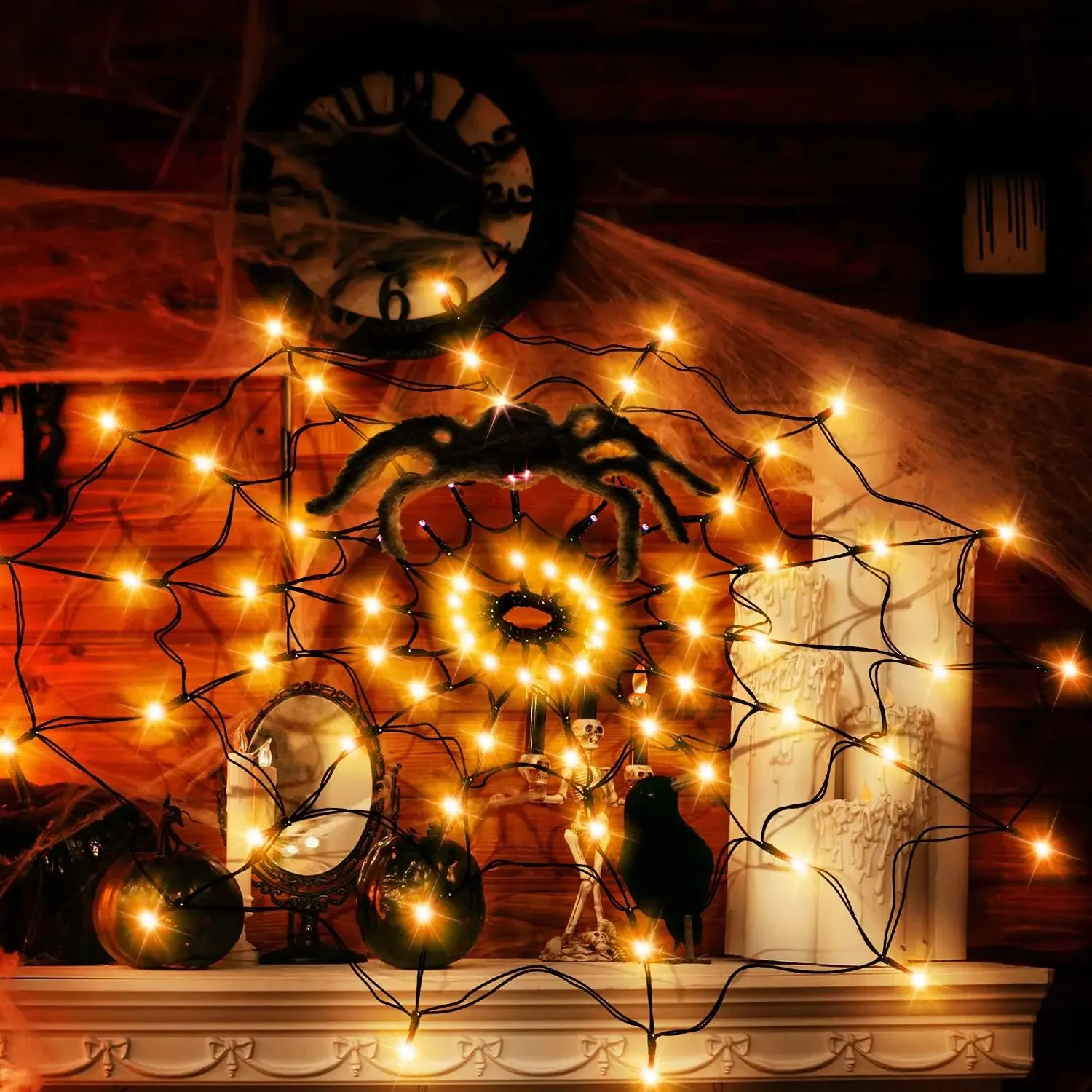 أضواء LED على شكل شبكة عنكبوت  - مراجعة Lighting Decor For House وسعره