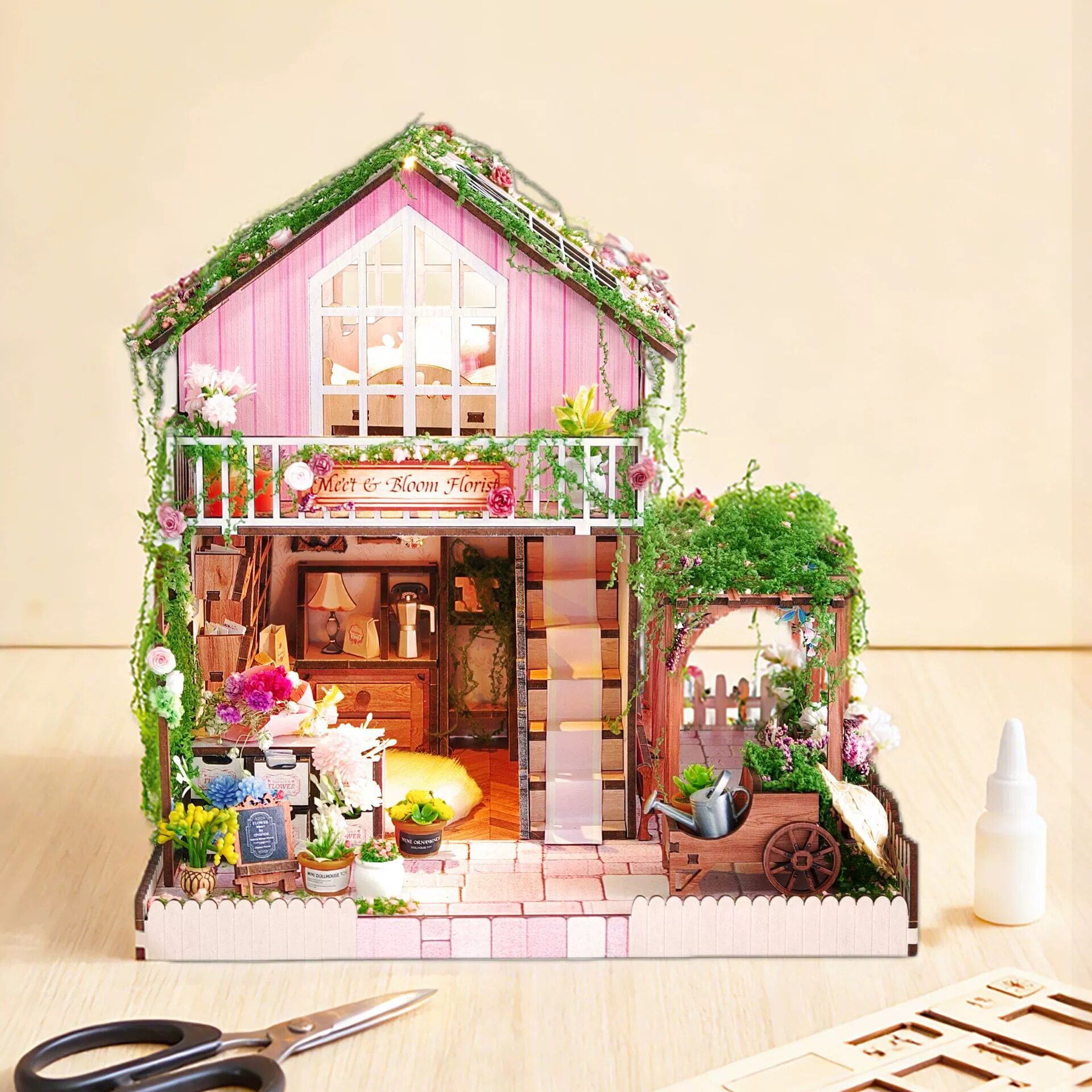 مجموعة نماذج مصغرة خشبية لتصمي - مراجعة Lighting Decor Store وسعره