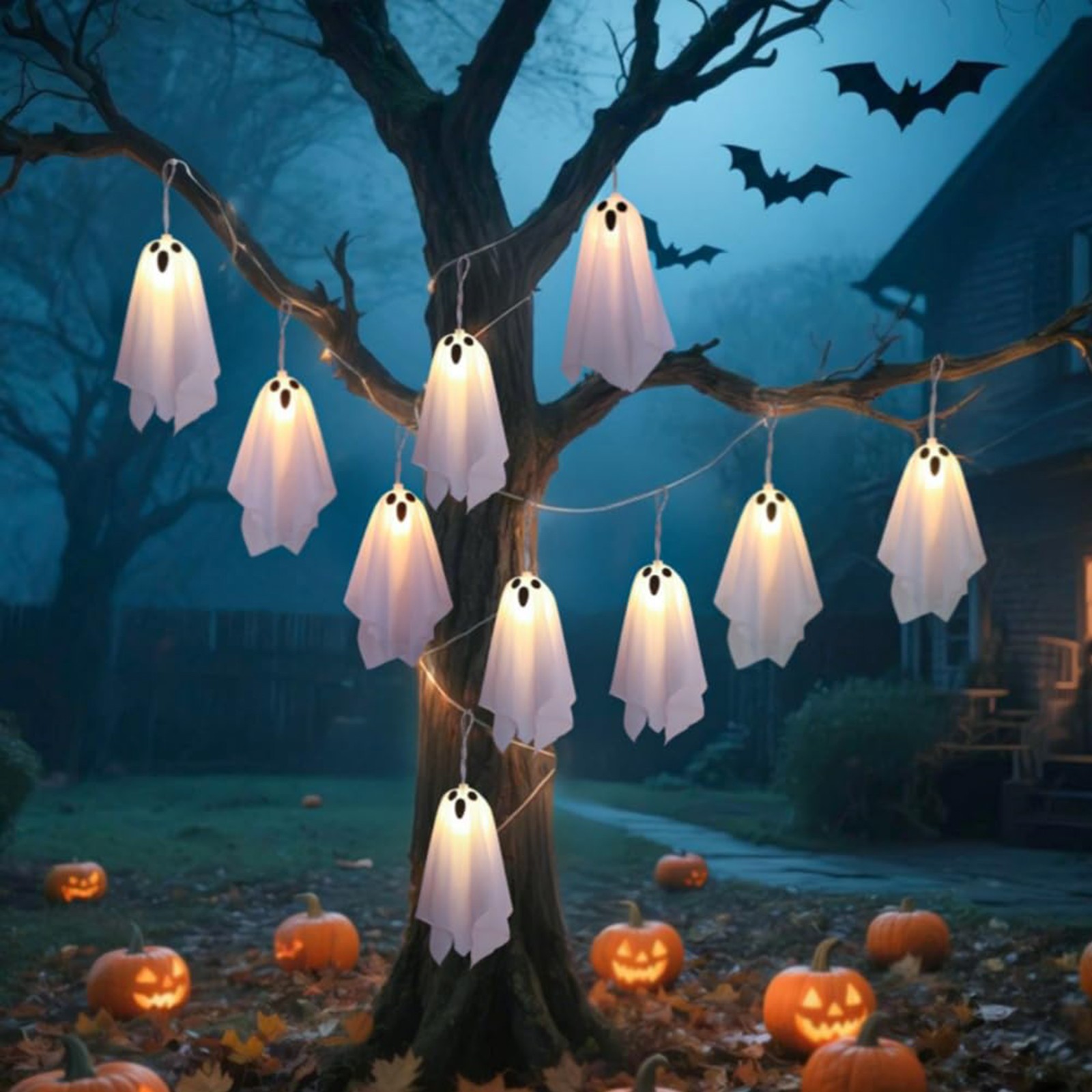ديكور منزل مسكون، شبح الهالوين - مراجعة Lighting Decor For House وسعره