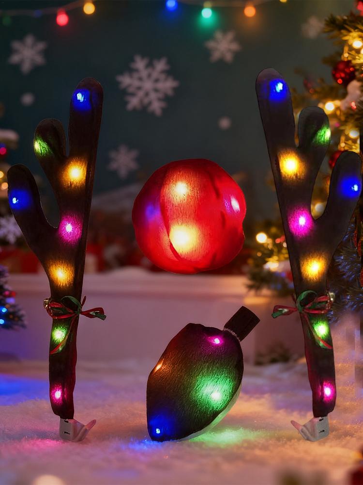 قرون الرنة سيارة مع ذيل الأنف  - مراجعة Up Lighting Decor وسعره